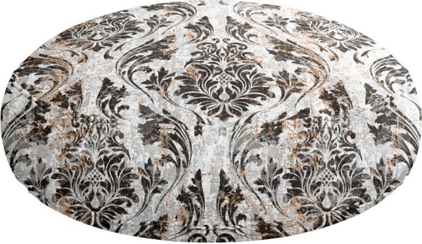 Подушка круглая Cortin «Дамаск тёмный»