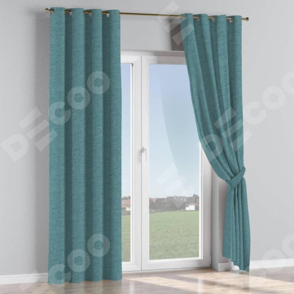 Комплект штор на люверсах стиф димаут бирюзовый