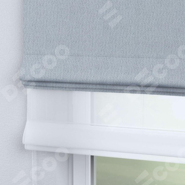 Римская штора двойная «Кортин» день-ночь, ткань лён димаут, цвет серый