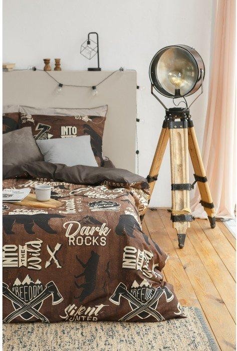 Постельное бельё "Этель" дуэт Dark rock's 143х215 см - 2 шт, 240*220 см, 70х70 см -2 шт, бязь