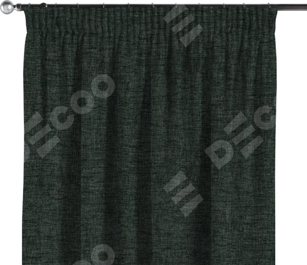 Комплект штор на тесьме «Карандаш», рогожка димаут графит