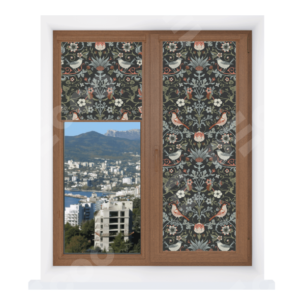 Рулонная штора Уни 2 с принтом Зачарованные птицы