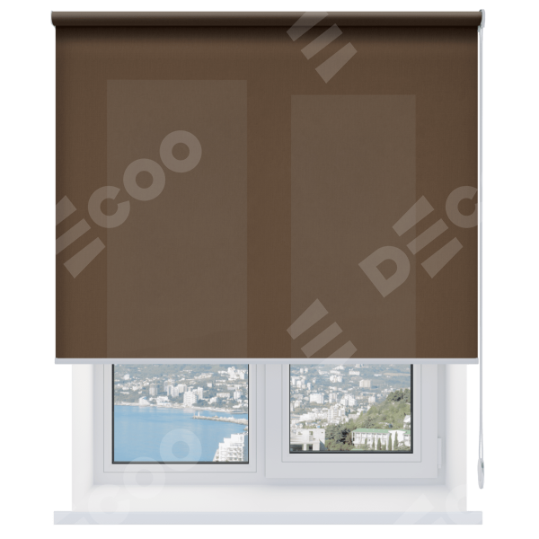 Рулонная штора Респект DM 11 коричневый
