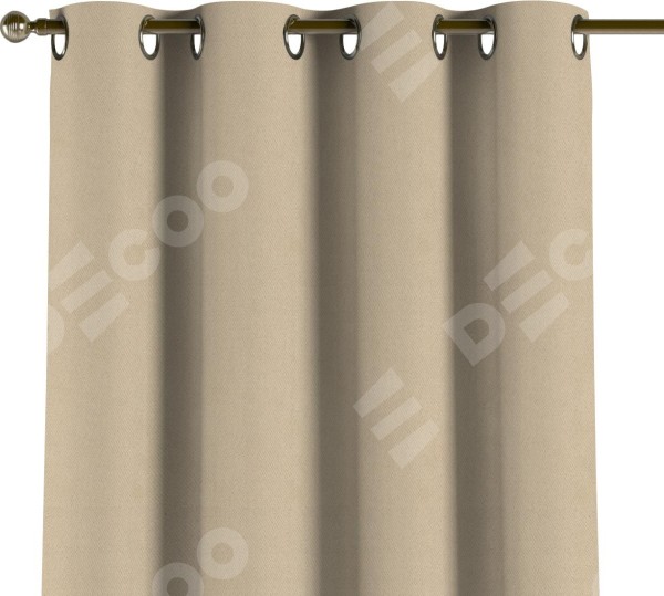 Комплект штор на люверсах блэкаут однотонный кофейно-бежевый