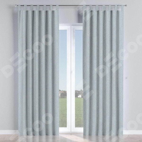 Комплект штор на петлях лён димаут цвет серый