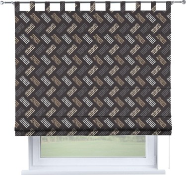 Римская штора «Кортин» на петлях «Бохо штрихи»