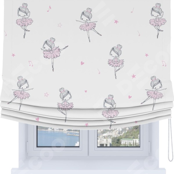 Римская штора Soft с мягкими складками, «Маленькая балерина»