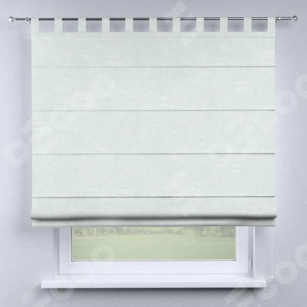 Римская штора на петлях «Кортин», ткань блэкаут однотонный, дымчато-молочный