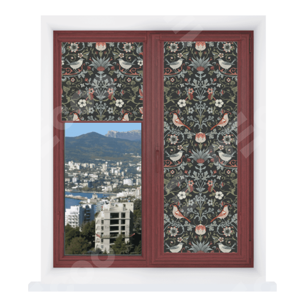 Рулонная штора Уни 2 с принтом Зачарованные птицы