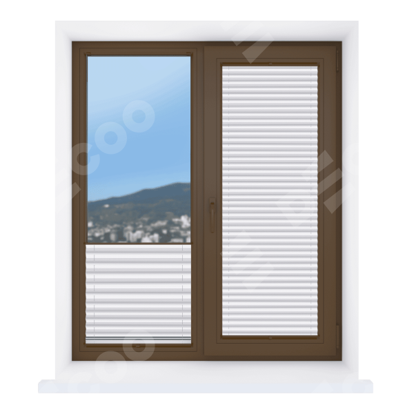 Штора плиссе Корона белый