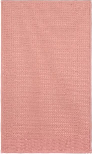 Набор кухонных полотенец Доляна, цвет пудровый, 35х60см-2шт, 100% хл, вафля, 220 гр/м2