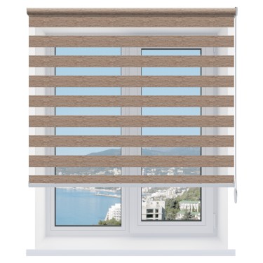 Рулонная штора День-ночь Dalin бежевый