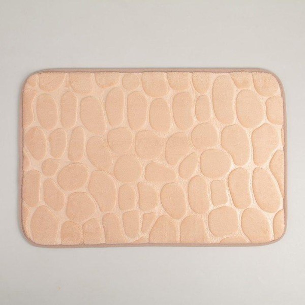 Коврик Доляна «Галька», 40×60 см, цвет бежевый