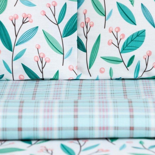 Постельное бельё LoveLife 2сп Leaves 175х215 см, 200х225 см, 50х70см-2шт, 100%хлопок, сатин, 125г/м