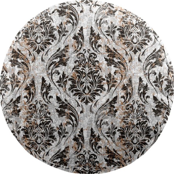 Подушка круглая Cortin «Дамаск тёмный»