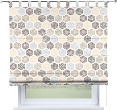 Римская штора «Кортин» на петлях «Мозаика соты»