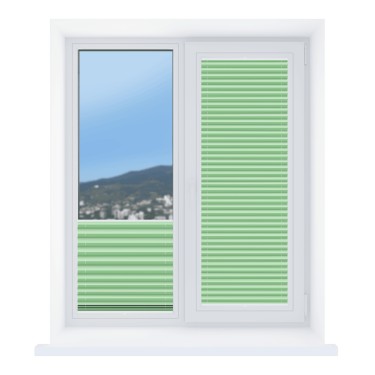 Штора плиссе Эко салатовый