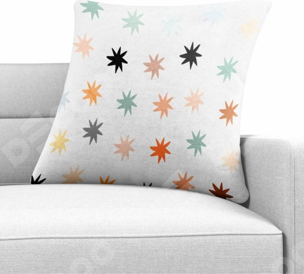 Подушка квадратная Cortin «Разноцветные звёзды»