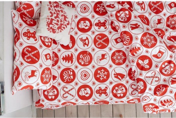 Постельное белье LoveLife дуэт " New Year's gifts" 143*215см-2шт,240*225см,50*70см-2шт
