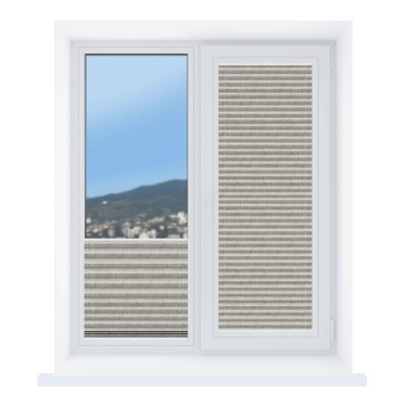 Штора плиссе Краш перламутр серый