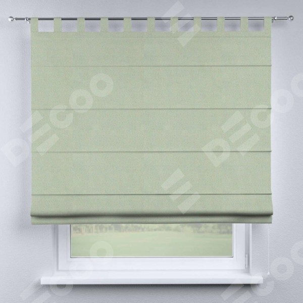 Римская штора на петлях «Кортин», ткань блэкаут однотонный, светло-серый