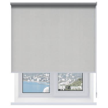 Рулонная штора, Фокус New BO 08, цвет серый однотонный, размер 80-100 см