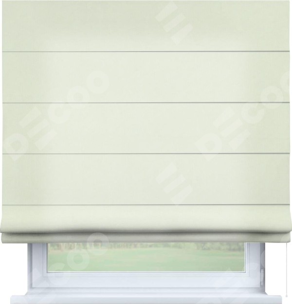 Римская штора «Кортин», канвас сливочный, для проёма