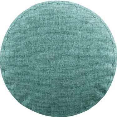 Подушка круглая «Кортин» рогожка димаут аквамариновый крайола