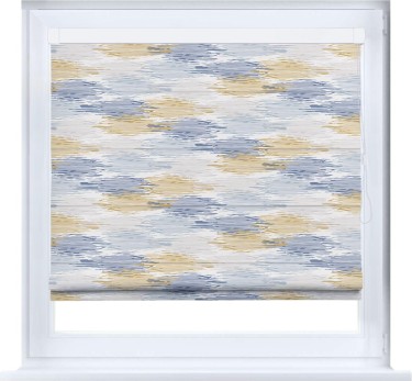 Римская штора «Кортин» кассетная «Полосатая волна»