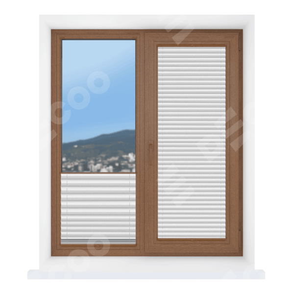 Штора плиссе ткань Виват белый