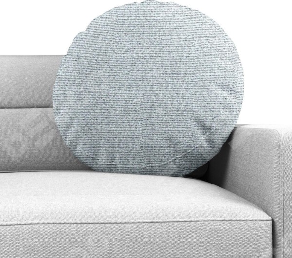 Подушка круглая Cortin, ткань лён димаут, в сером цвете