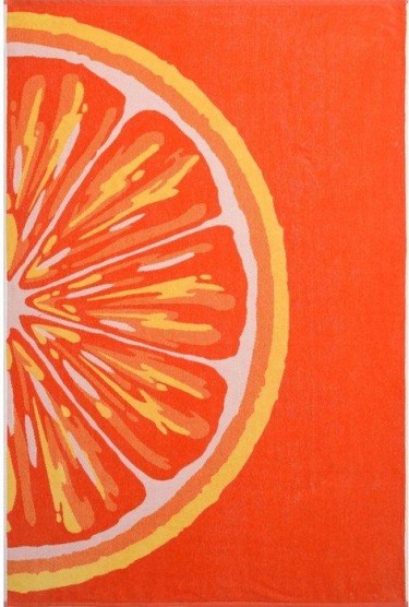 Полотенце махровое Grapefruit 100х150 см, оранжевый, хлопок 100% 460 гр/м2