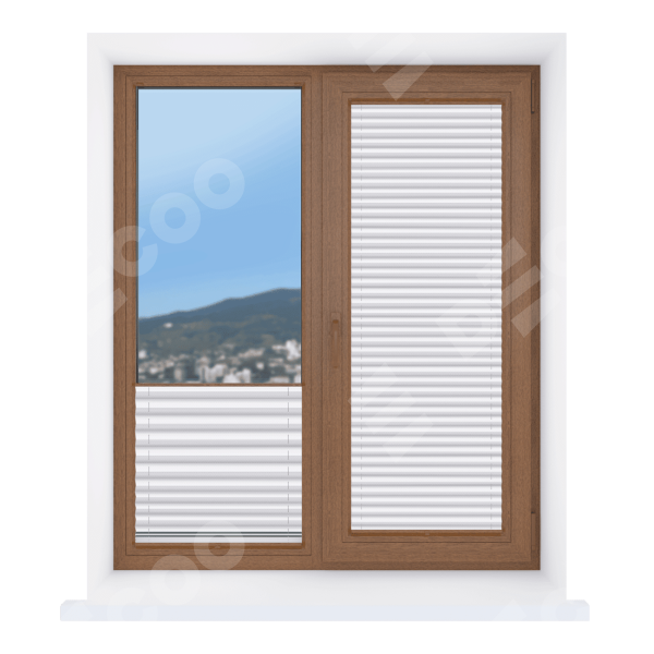 Штора плиссе Корона белый