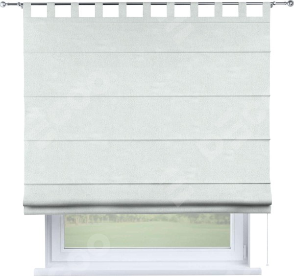 Римская штора на петлях «Кортин», ткань блэкаут однотонный, дымчато-молочный