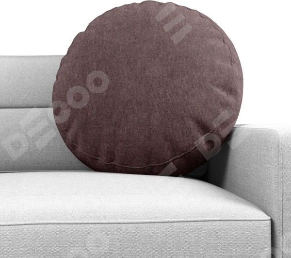 Подушка круглая «Кортин» канвас махагон