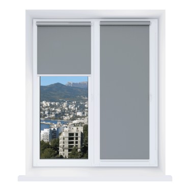 Рулонная штора Мини Респект DM ВО 08 темно-серый