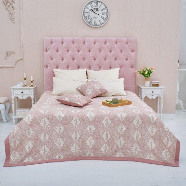 Покрывало хлопковое Этель «Лес» 200х240 см, цвет бежевый, 100% хлопок, 300гр/м2