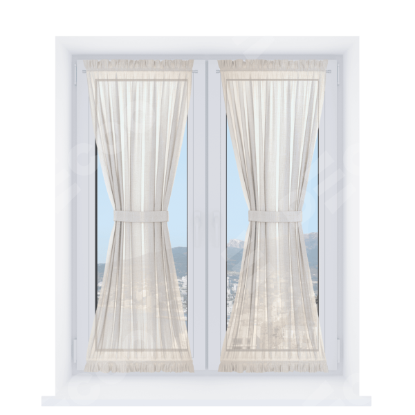 Песочные часы «Кортин», тюль шампань