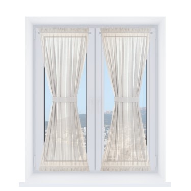 Песочные часы «Кортин», тюль шампань