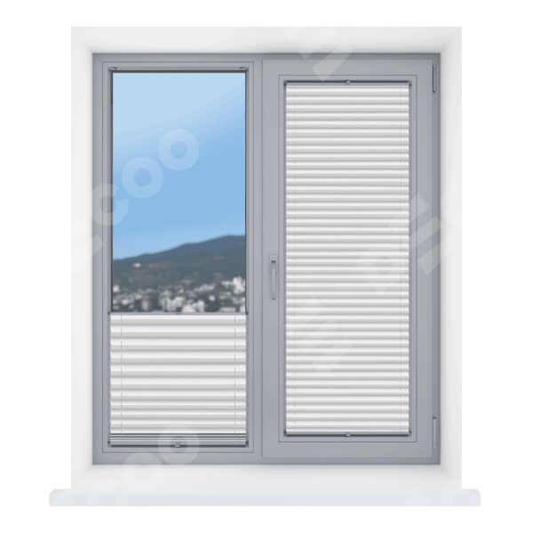 Штора плиссе ткань Виват белый