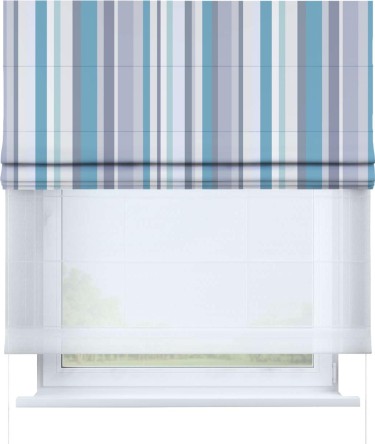 Римская штора «Кортин» день-ночь «Морские линии»