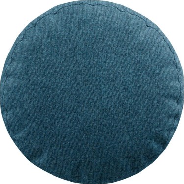 Подушка круглая Cortin лён блэкаут синий